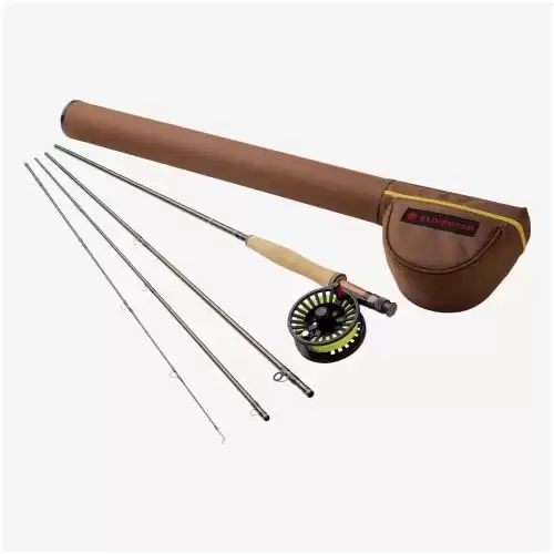 Redington Fly Fishing Combo Kit 490-4 Path Ii Outfit with Crosswater Reel 4 Wt 9-Foot 4pc