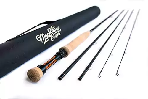 Moonshine Rod Co. The Epiphany II Series (Euro/Czech Nymph Style) Fly Fishing Rod with Carrying Case and Extra Rod Tip Section