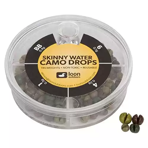 Loon Outdoors Tin Drops 4 Division - Skinny Water Split Shot (Camo)